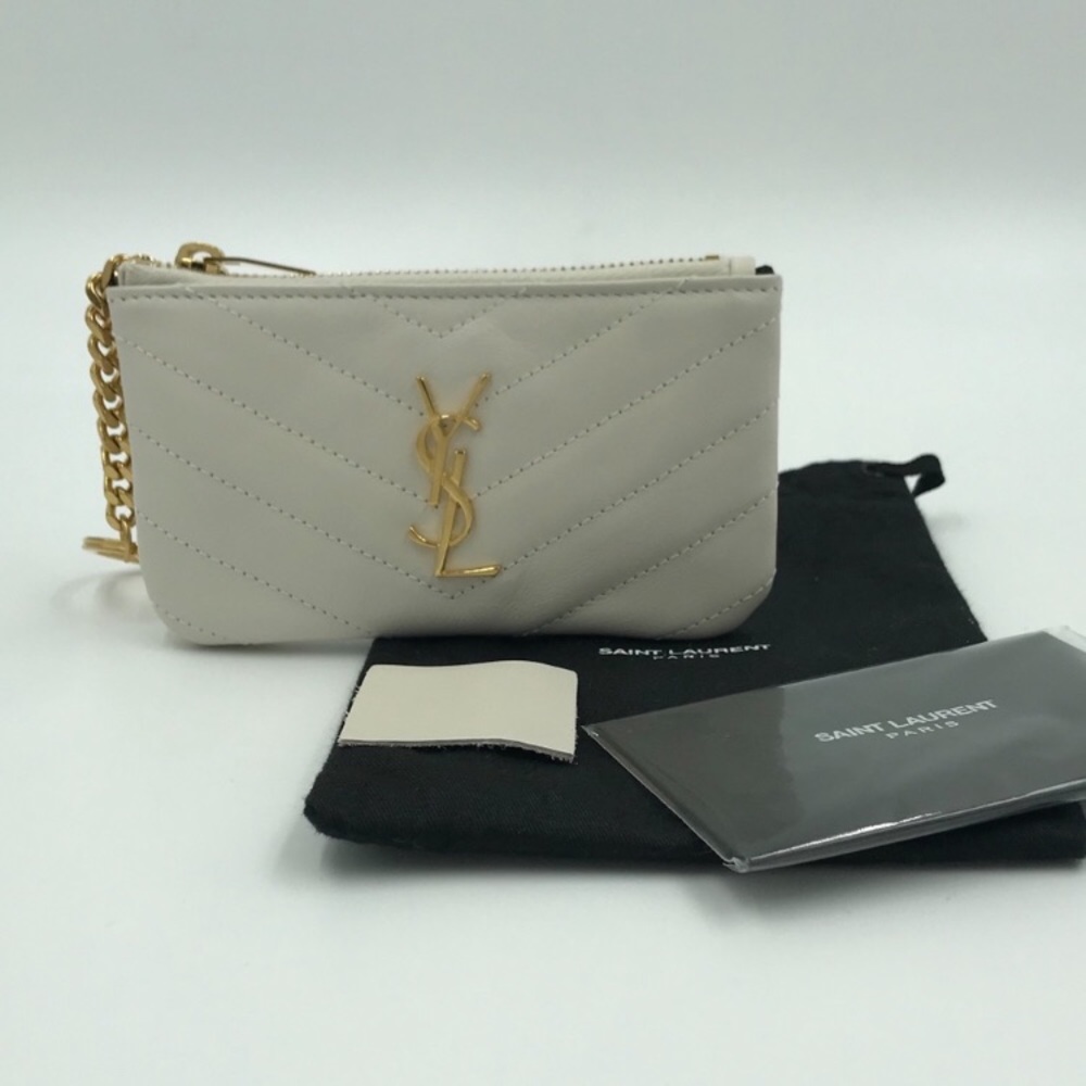 YSL Saint Laurent Cassandre Matelassé Key Pouch